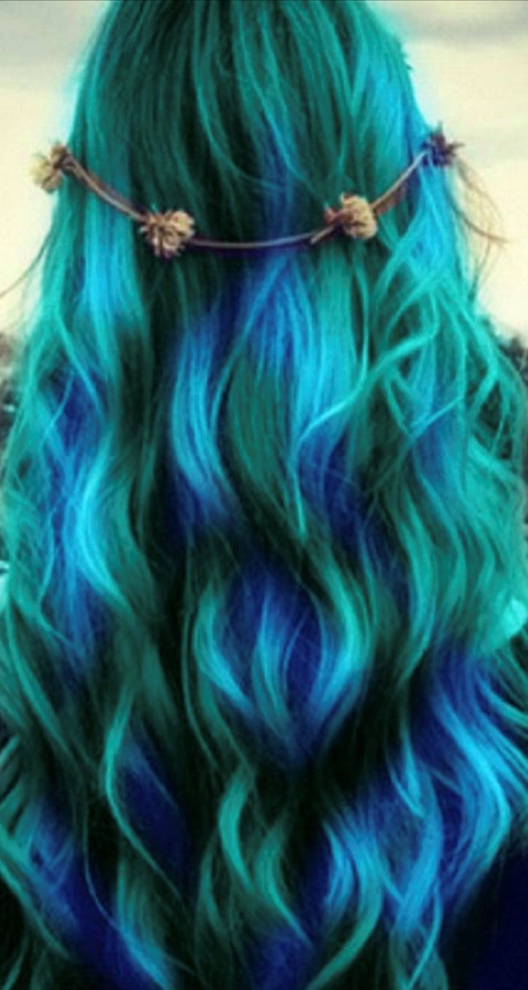 mermaid hair; I had grown tired of the ‘ombre’ and 'balayage&#...